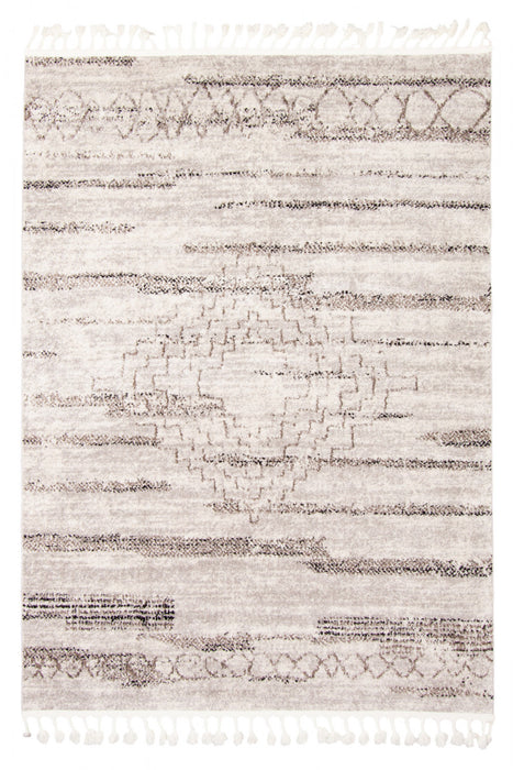  Carpette Vera Aztec ivoiregrise - 5 pi 2 po x 7 pi 5 po