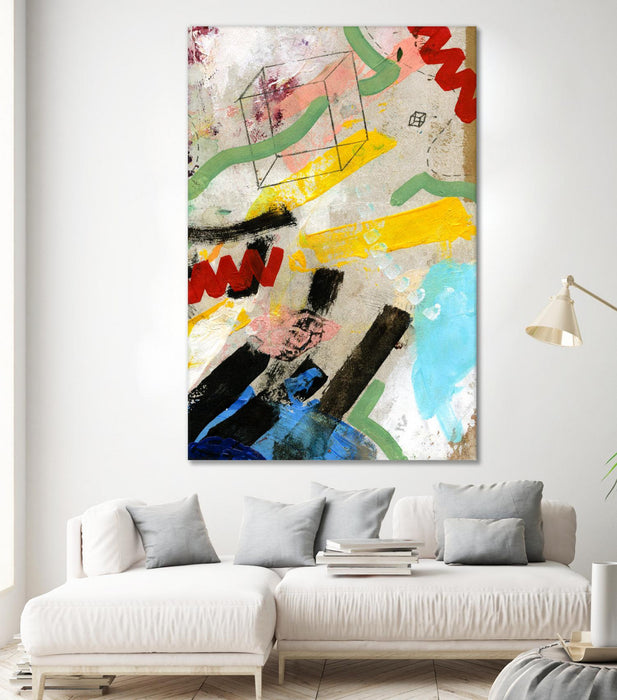 Œuvre d’art murale Giant Art « Palette 2 » 84 x 54