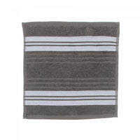 Débarbouillette gris froid 12 x 12 de luxe - ensemble de 6 serviettes