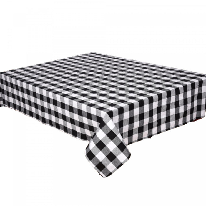 Nappe de 52 po x 72 po à point à carreaux blancs