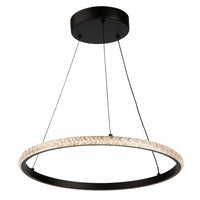 Luminaire suspendu Nova noir à DEL de 24 W