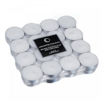 Paquet de 32 bougies chauffe-plats blanches non parfumées - ensemble de 2 paquets de bougies