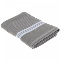 Serviette de bain gris clair 27 x 50 de luxe - ensemble de 2 serviettes
