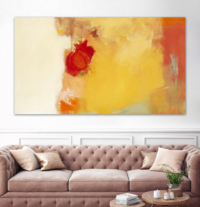 Œuvre d’art murale Giant Art « Red Note » 84 x 48