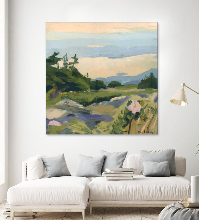 Œuvre d’art murale Giant Art « Top Of The World » 54 x 54