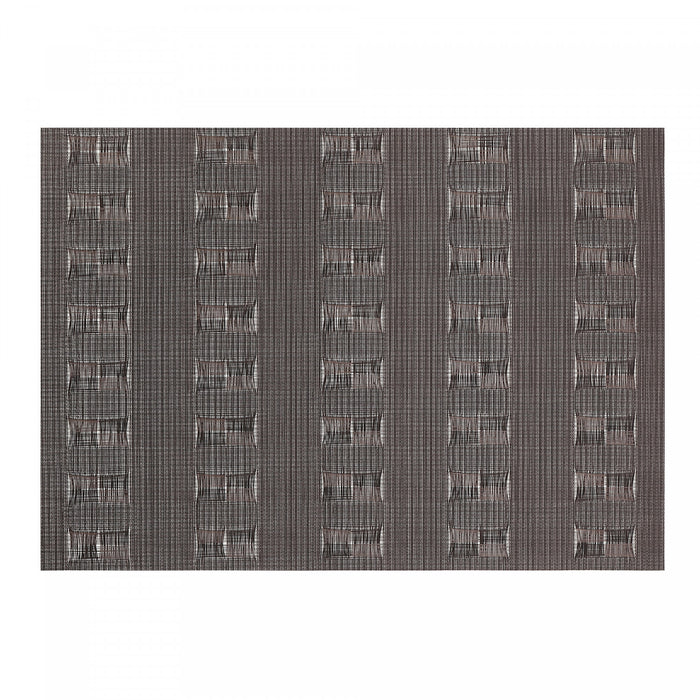 Napperon Ellis de couleur chocolat en vinyle - ensemble de 12