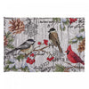 Napperon en tapisserie sans revers orné d’oiseaux sur une branche - ensemble de 12