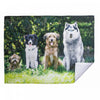 Tapis d’égouttage en microfibre orné d’amis à quatre pattes - ensemble de 2