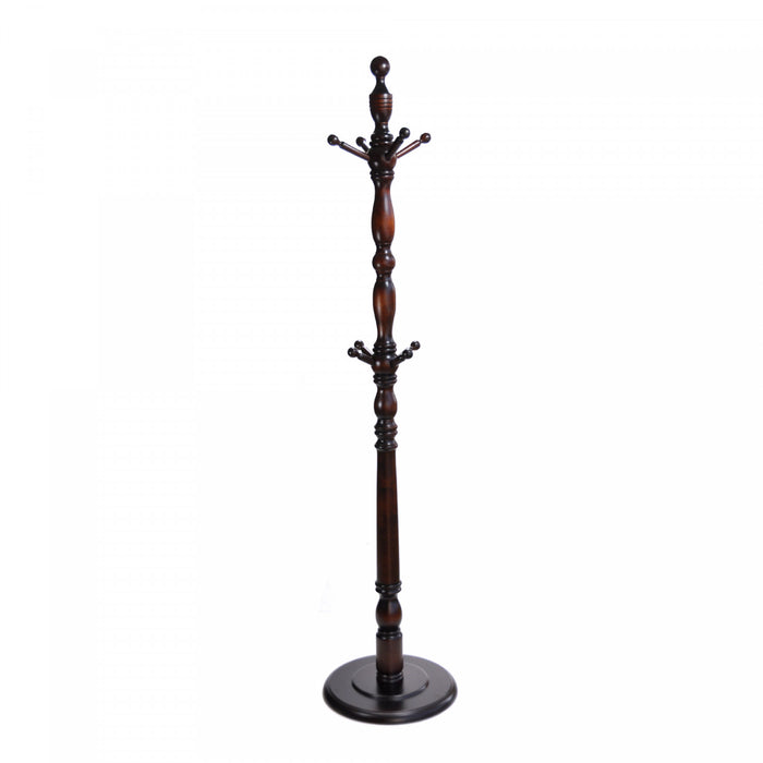 Portemanteau en bois de couleur acajou