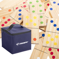 Ensemble de dominos 28 pièces en pin pour la pelouse TRIUMPH