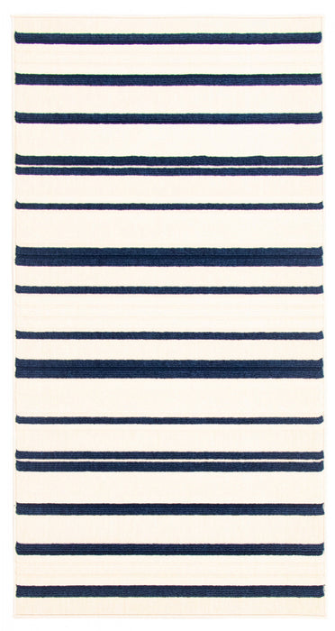 Carpette Talya bleueivoire 2 pi 8 po x 4 pi 11 po