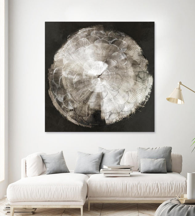 Œuvre d’art murale Giant Art « Touch Of Darkened Silver » 54 x 54