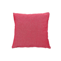 Coussin rouge en chambray avec fermeture à glissière - ensemble de 2 coussins