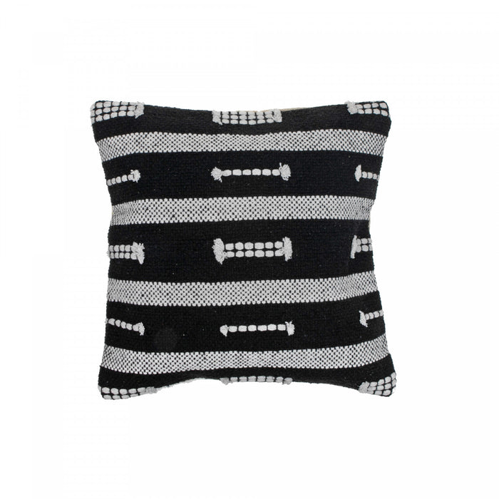 Coussin en coton tissé à la main à motif d’agrafes - ensemble de 2 coussins