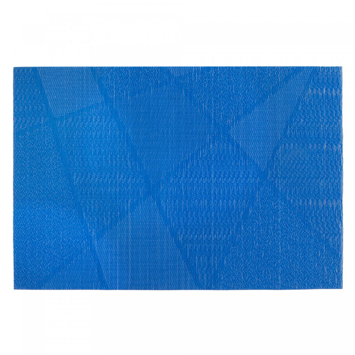 Napperon bleu en vinyle à motif électrisant - ensemble de 12