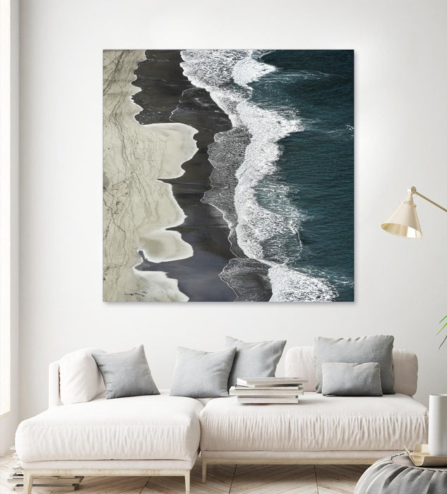 Œuvre d’art murale Giant Art « Molenaar - Running Waves » 54 x 54
