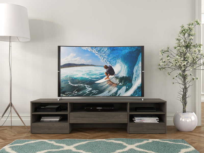 Meuble pour téléviseur Nordika de 72 po - gris foncé