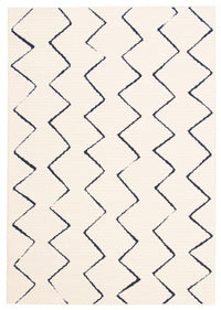 Carpette Kimi bleueivoire 5 pi 3 po x 7 pi 7 po