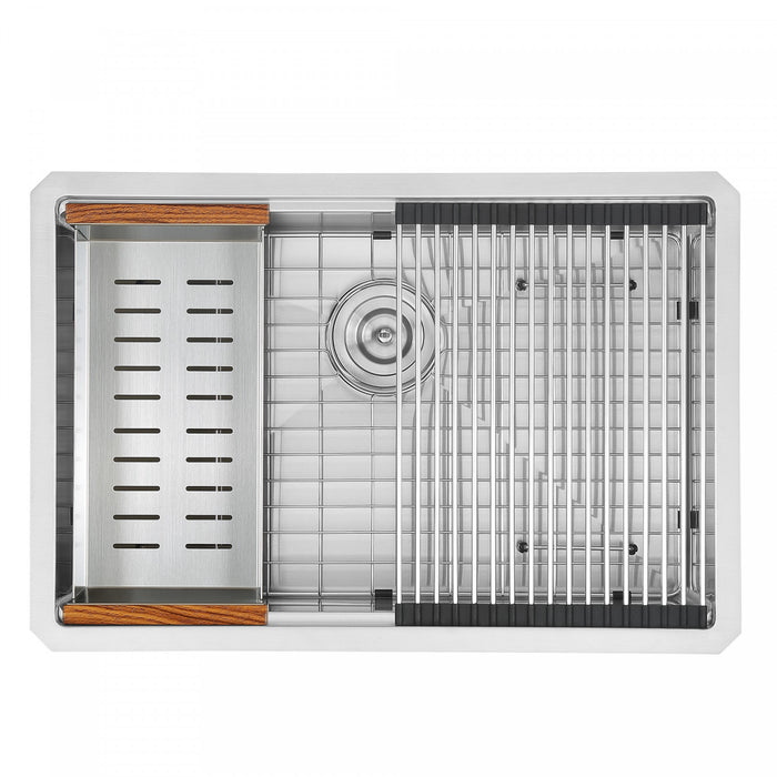 Évier de cuisine poste de travail sous plan Ancona de 28 po - AN-3371