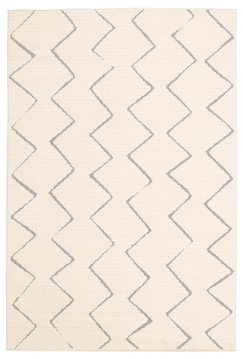 Carpette Kimi ivoire 5 pi 3 po x 7 pi 7 po
