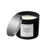 Bougie parfumée de luxe de 14 oz à 3 mèches arôme d’évasion des bois avec couvercle - ensemble de 2