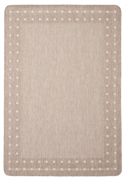 Carpette Clementine brun clair - 4 pi 4 po x 6 pi 5 po