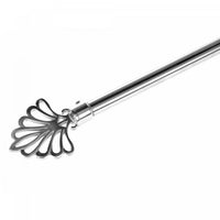 Ensemble de tringles à rideaux Crown de 16 à 19 mm en métal - couleur nickel
