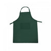Tablier en polyester-coton vert avec poche