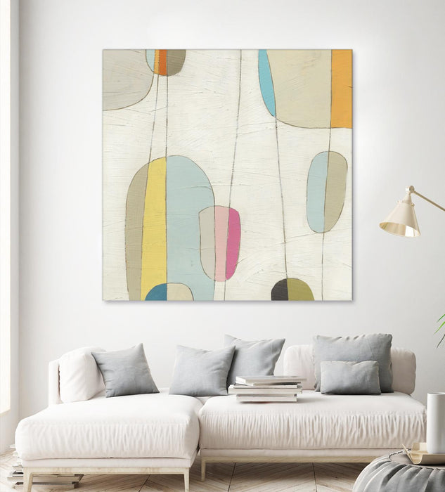 Œuvre d’art murale Giant Art « Molecular Motion Iv » 54 x 54