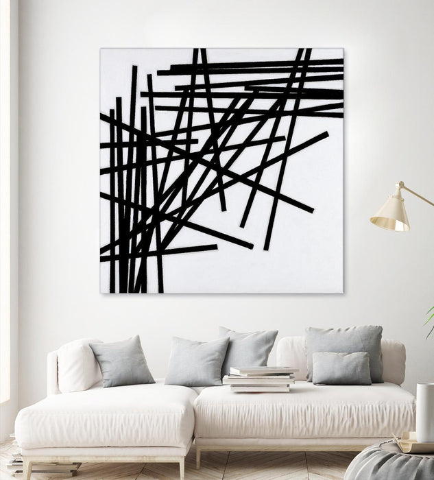 Œuvre d’art murale Giant Art « Alumettes » 72 x 72