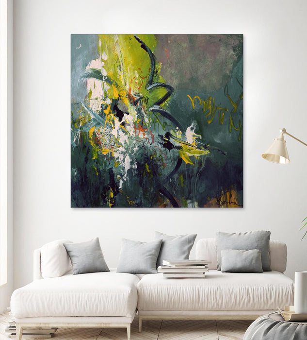 Œuvre d’art murale Giant Art « Happiness » 54 x 54