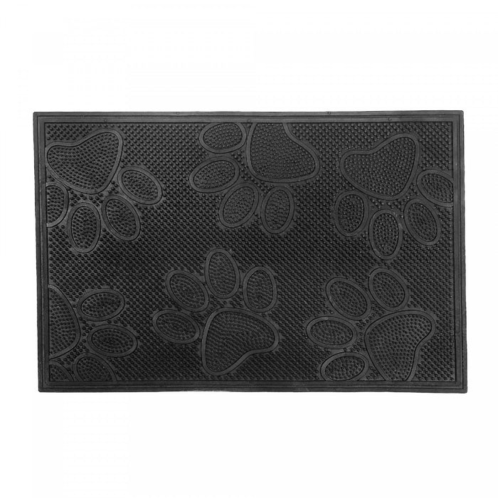 Tapis de plancher en caoutchouc à motif d’empreintes de pattes