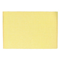 Napperon jaune en chambray côtelé - ensemble de 12