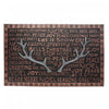 Tapis de plancher orné de bois de renne, en caoutchouc