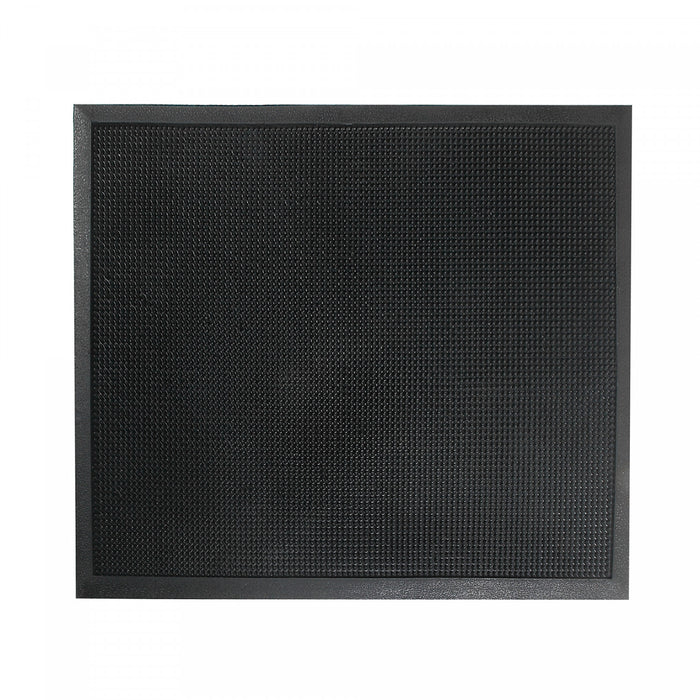 Tapis de plancher noir robuste à épingles en caoutchouc
