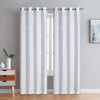 Paire de panneaux de rideaux gris à oeillets Sunderland - 54X95