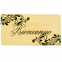 Tapis de plancher « Bienvenue » en fibre de coco