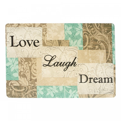 Eva Placemat Love Laugh Dream 12 x 18 - Set of 12|Napperon Eva « Love Laugh Dream » 12 x 18 - ensemble de 12