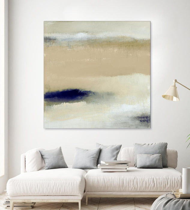 Œuvre d’art murale Giant Art « Night Comes Through I » 54 x 54