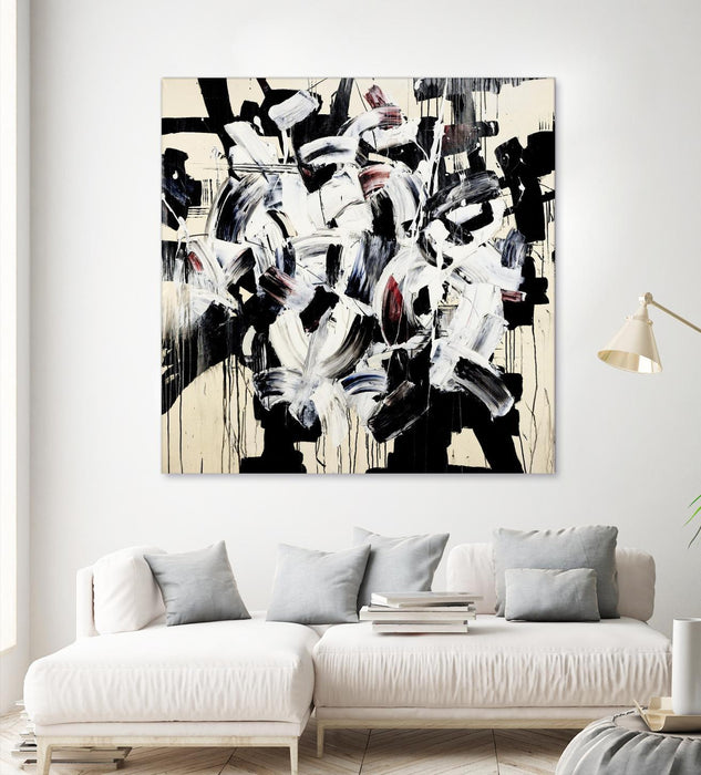Œuvre d’art murale Giant Art « Racing Thoughts » 54 x 54