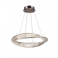 Luminaire suspendu Stella nickel satiné à DEL de 25 W