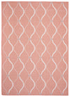 Carpette Neisha Abstract corail 6 pi 7 po x 9 pi 6 po