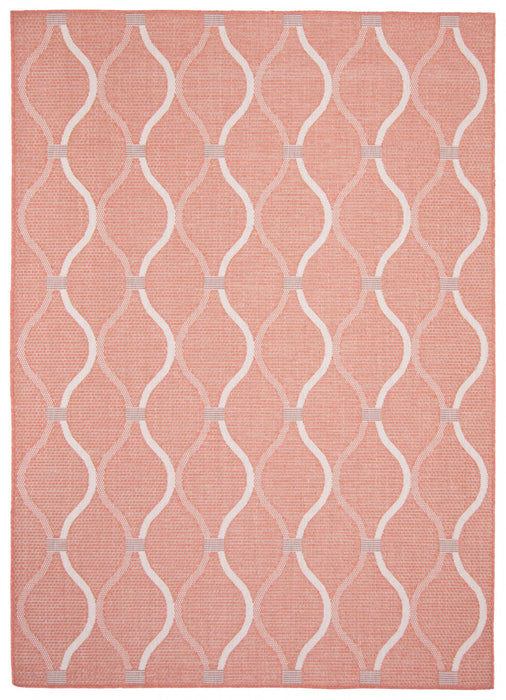 Carpette Neisha Abstract corail 6 pi 7 po x 9 pi 6 po