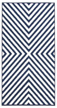 Carpette Dodie bleueivoire 2 pi 8 po x 4 pi 11 po