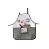 Tablier avec poche orné d’un chef cuisinier servant du poulet - ensemble de 2 pièces