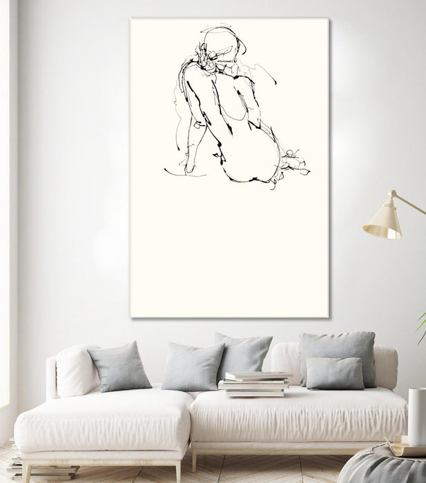Œuvre d’art murale Giant Art « Contour Figure 4 » 72 x 48