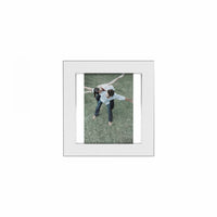 Cadre transparent 4 x 6 blanc - ensemble de 2 cadres