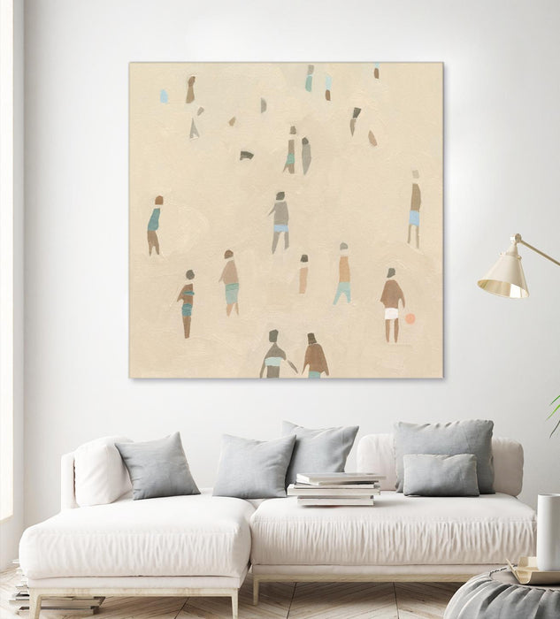 Œuvre d’art murale Giant Art « Beach Goer Iv » 54 x 54