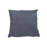 Coussin bleu marine en chambray avec fermeture à glissière - ensemble de 2 coussins