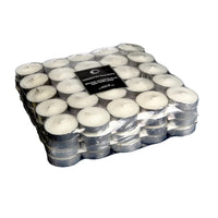 Paquet de 100 bougies chauffe-plats blanches non parfumées